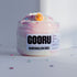 A Jar of Marshmallow Slime with a smiley sun charm. Designed by Gooru Slime UAE